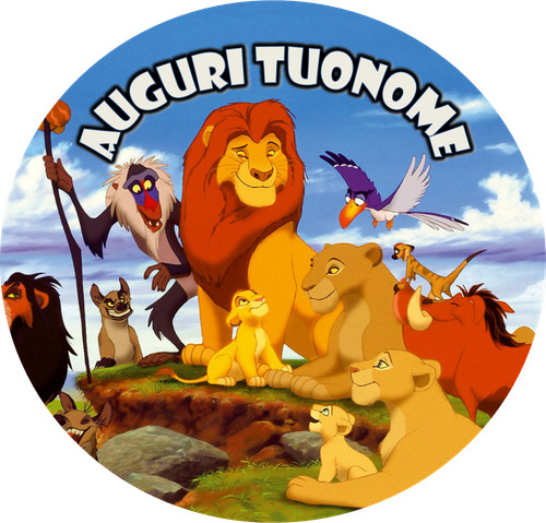 Cialda leone simba mufasa - cialda, re