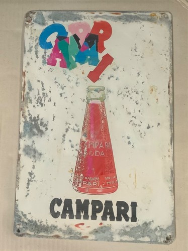 Insegna metallo campari - metallo,,