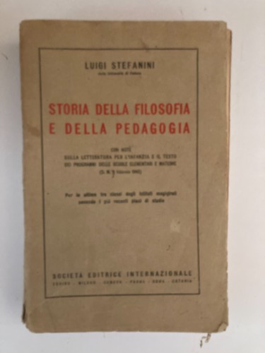 Storia della filosofia della