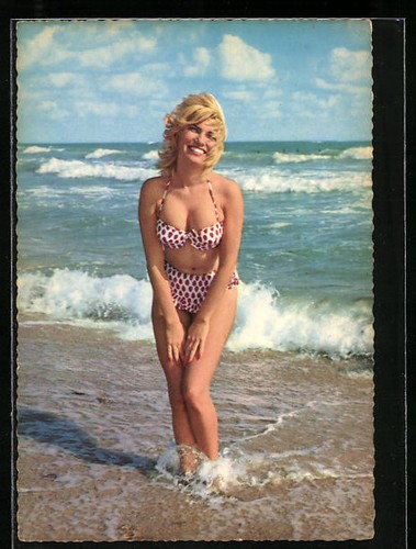 Cartolina pin bikini - pin-up,