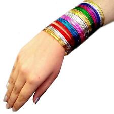 100 Bracciale Indiano Rigido Set Ø6 , 5cm Gioielli Bollywood Ventre Belly Dance