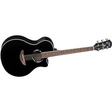 Chitarra elettrica acustica originale Yamaha APX500II nera, design cutaway