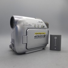 Sony Handycam DCR-HC19E videocamera miniDV portatile argento testata