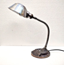 lampada in ghisa e acciaio attr. ERPE Art-Decò anni 30 Belgio