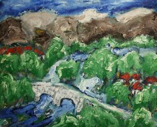 Dipinto ad olio espressionista