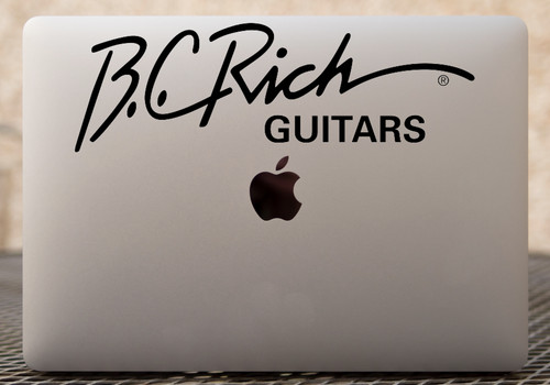Adesivo logo chitarra rich - adesivo,