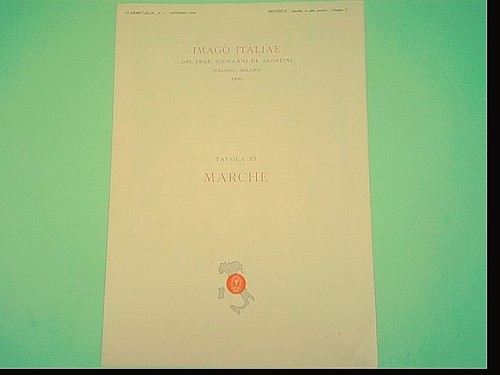 Imago italiae tavola marche - italiae,