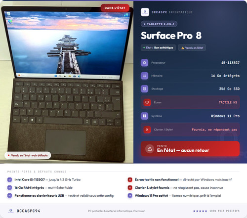 Microsoft surface pro 8 - 2-en-1,
