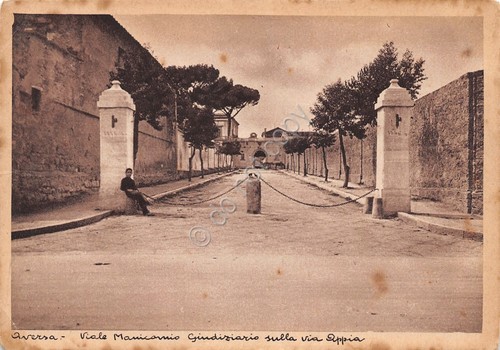 Cartolina aversa viale - cartolina,