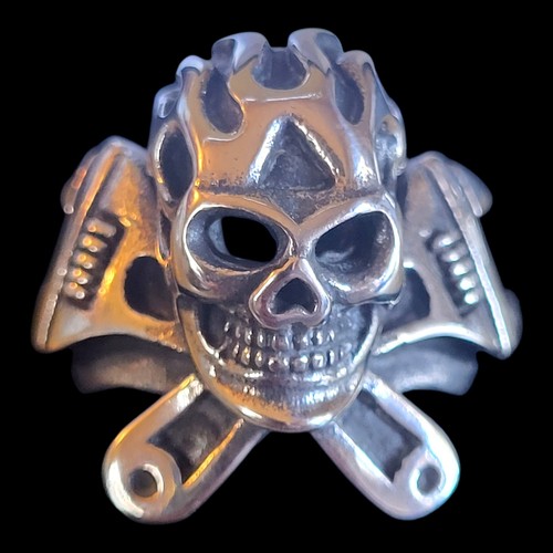 Anello uomo biker acciaio inox - biker,