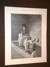 Storia di Roma Le vestali fuggitive Incisione di L. Pogliaghi