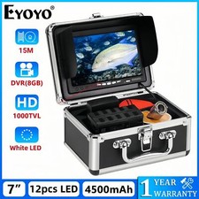 EYOYO fotocamera pesca subacquea con DVR 8 GB, 7"" schermo a colori fotocamera fish finder