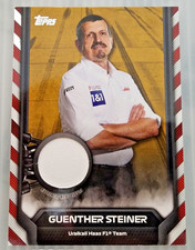 *DANNEGGIATO*2021 Topps Flagship Formula 1 Guenther Steiner Gold Relic 42/50 F1R-GS