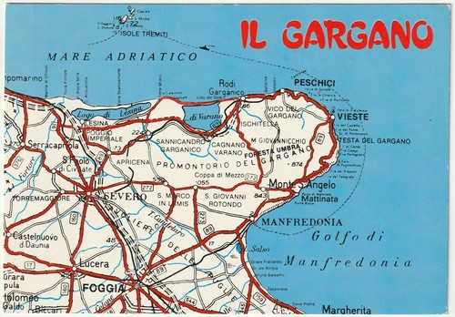 Gargano foggia cartina - il,