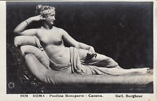 CARTOLINA *77 ROMA LAZIO PAOLINA BONAPARTE CANOVA GALL. BORGHESE NON VIAGGIATA