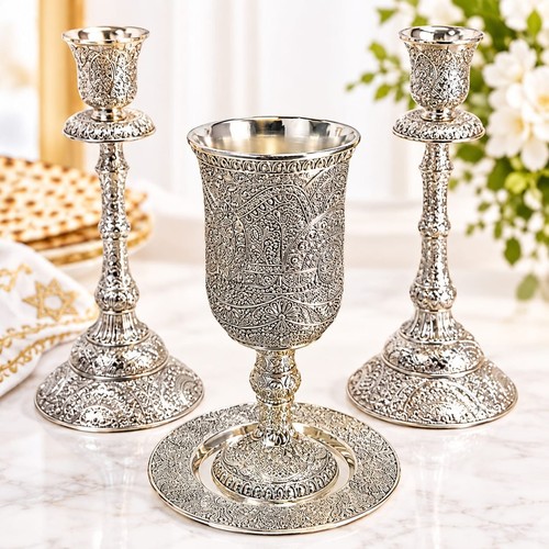 Set tazze kiddush candelabri - tazze,