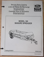 Manuale Di Parti Catalogo Nuovo Holland Modello 165 Spandiletame