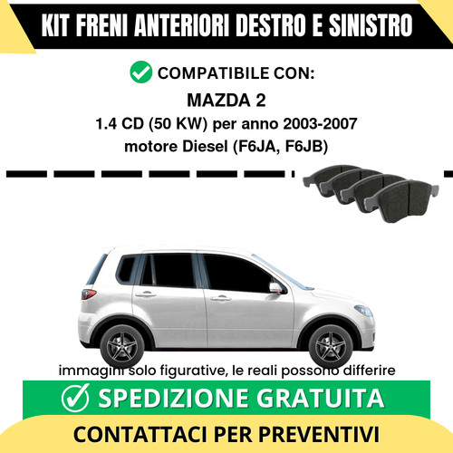 Pastiglie freno anteriori per - pastiglie,