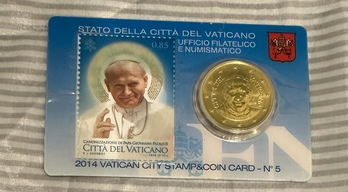 Vaticano stamp coin card - stamp,