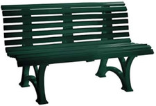 Panca da giardino in resina