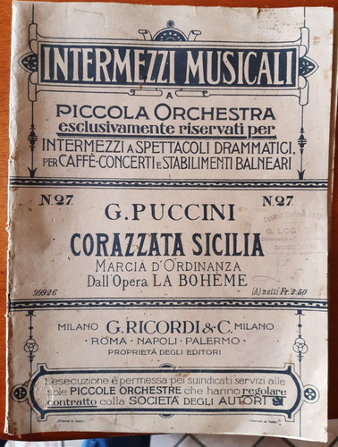 Puccini corazzata siciliana - corazzata,