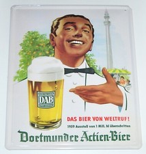 Birra DAB pubblicità targa insegna latta metallo repro vintage 30x40 cm