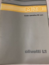 OLIVETTI M20 L1 - GUIDA OPERATIVA PR 1471- PRIMA EDIZIONE