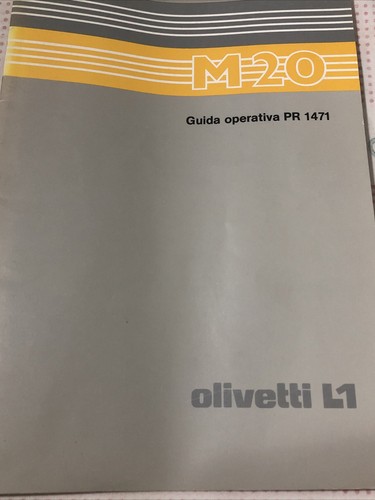 Olivetti m20 guida - olivetti,