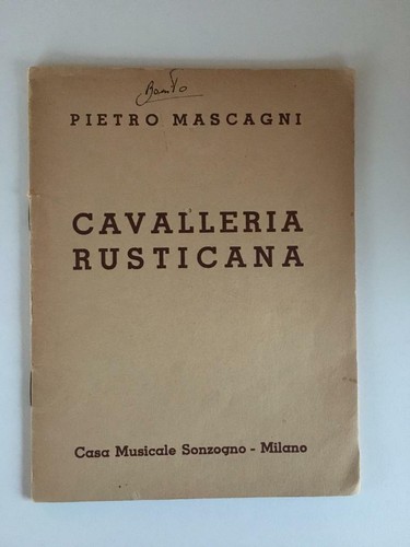 Pietro mascagni cavalleria - mascagni,
