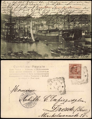 Cartoline genova - genova, (zena)