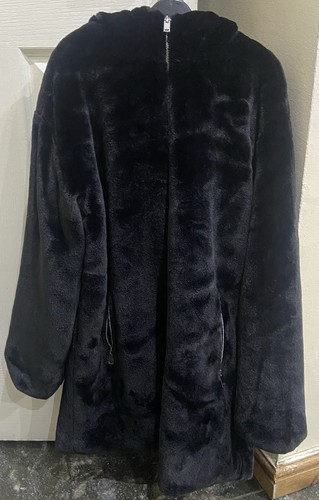 Cappotto pelliccia nero - ,