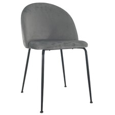 SEDIA IN VELLUTO CON GAMBE IN