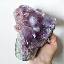 Bellissima Drusa Ametista Prov. Brasile Cristalli Grandi Viola Intenso Kg.1,440