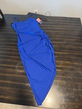 Haley june abito midi blu - june,
