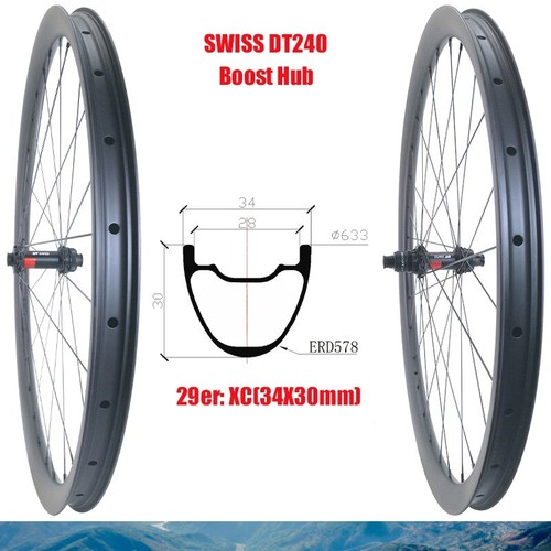 Set ruote 29er mtb fibra - set,