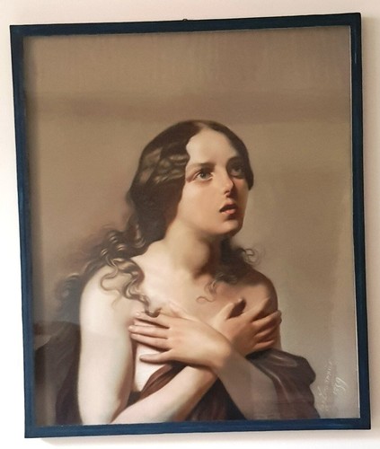 Dipinto pastello maria - a,