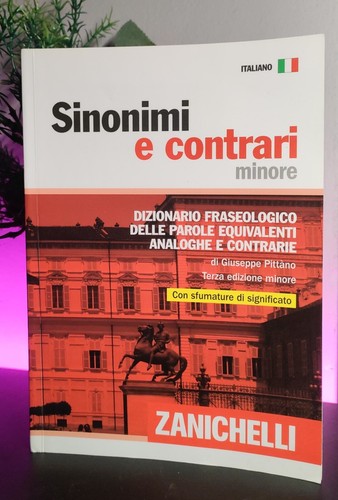 Sinonimi contrari - sinonimi, e