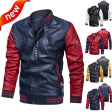 Cappotti Uomo Pelle PU Spessi