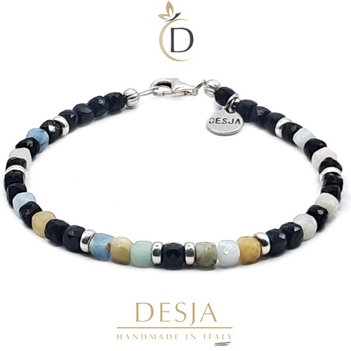 Bracciale morganite tormalina - bracciale,