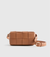 BORSA CINTURA COGNAC NUOVA CON