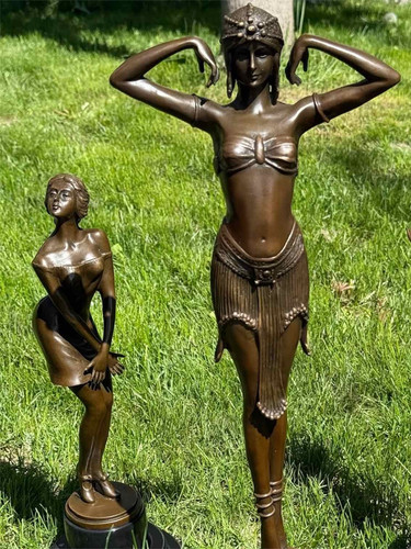 Statua donna bronzo - , scultura