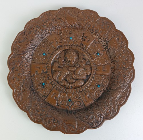 Piatto rame tibetano - piatto,