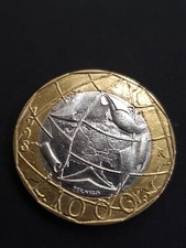 Rara moneta 1000 lire italia - lire,
