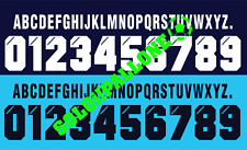 kit nome arco + numero x maglia lazio 96-97 bianco o blu scuro in flock umbro.