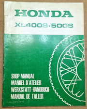 HONDA XL400S XL500S SUPPLEMENTO MANUALE D'OFFICINA SHOP MANUAL ADDENDUM