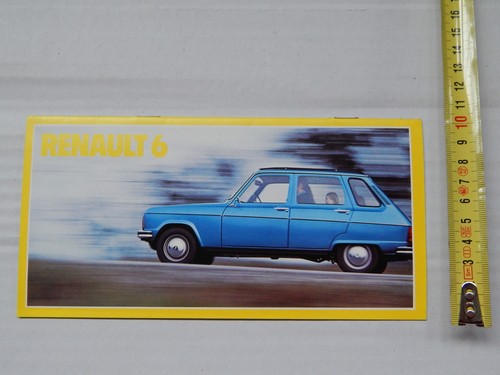 Depliant originale renault - renault, 6