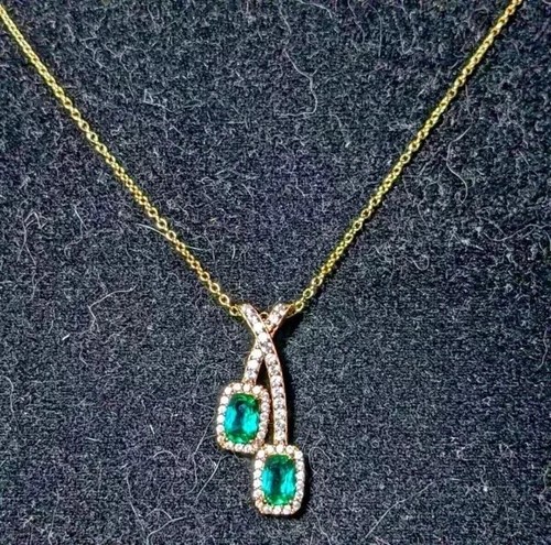 Ciondolo smeraldo verde
