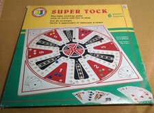 Vtg Super Six Tock Wooden Game