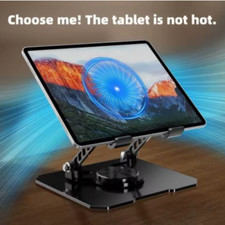 SUPPORTO PC CON VENTOLA PORTATILE TABLET LAPTOP BASE PIEGHEVOLE REGOLABILE 360°