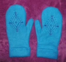 Costume GUANTI blu turchese